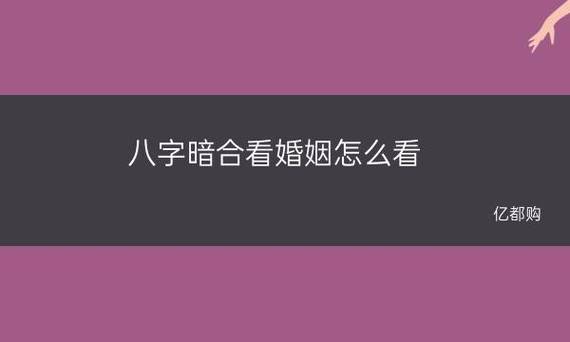 八字暗合婚姻(八字暗合有哪些地支)