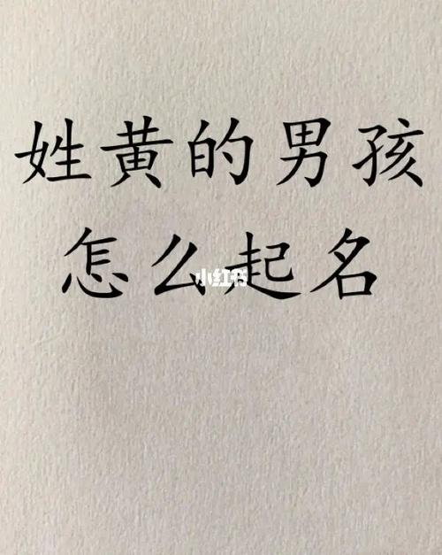 黄姓宝宝名字黄姓取名男孩起名大全男宝宝起名字大全