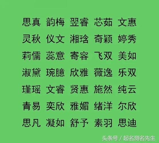 起名字的好字男