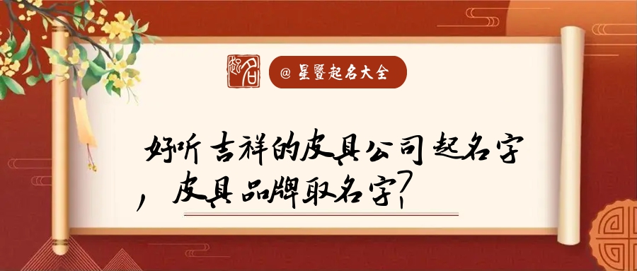 皮具养护起名字