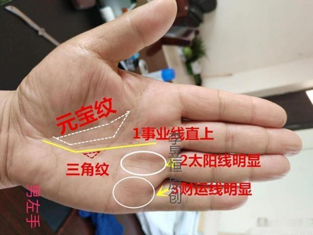 (二) —李昱恒/文 接上文:手相中的纹理符号,吉凶均有,吉利的符号,则