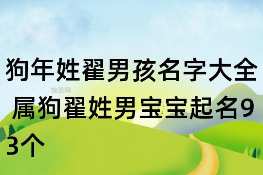 翟姓男孩起名两个字大全图片及寓意解释